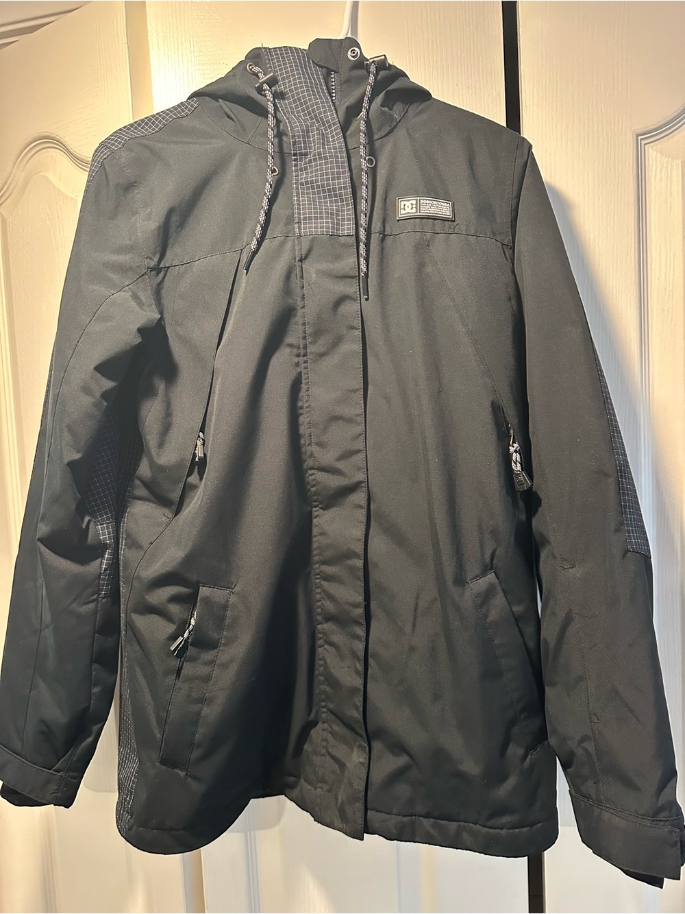 DC Black Hooded Snowboard Jacket